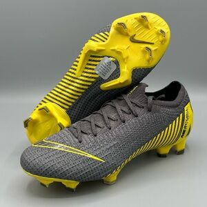 New Nike Mercurial Vapor 12 Elite FG Soccer Cleats Gray Mens Size 5  AH7380-070